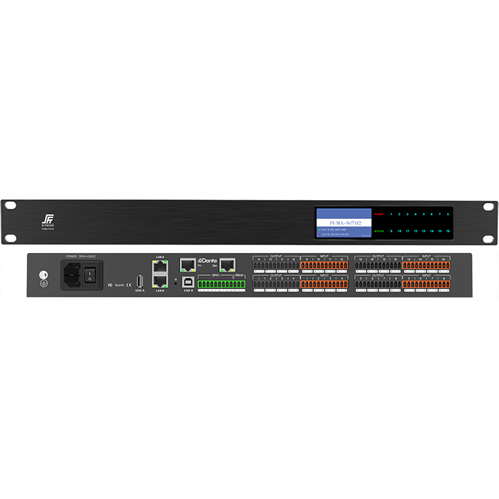 Dante 64 in 64 Out Open Architecture DSP Network Audio Processor